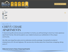 Tablet Screenshot of chevychaseapartments.net